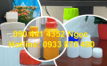 BÌNH NHỰA 1 LÍT VUÔNG QUAI, CHAI 500ML MÀU TRONG, CHAI 250ML MÀU ĐEN, ĐỎ ĐỰNG HÓA CHẤT NGUY HẠI