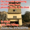 Cần cho thuê nhà mặt đường, số 250 đường Bưởi, phường Cống Vị, Quận Ba Đình, Hà Nội.