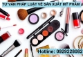 Tư vấn pháp luật về sản xuất mỹ phẩm