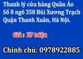 Cần thanh lý toàn bộ cửa hàng quần áo, Số 8 ngõ 358 Bùi Xương Trạch, Quận Thanh Xuân, Hà Nội.