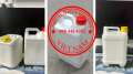 Gía can nhựa 5 lít màu đen, can 2 lít đựng axit đậm đặc, bình nhựa 1 lít HDPE, can chứa chất lỏng 500ml