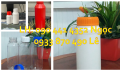 Bình nhựa 1L đựng nước lau sàn, chai 0.5 lít đựng dược phẩm, chai 250ml đựng thuốc thủy sản