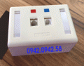 Bộ Wallplate 1 port amp, 2 port amp (nhân+đế+mặt)/outlet đơn, outlet đôi