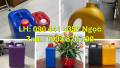 Can nhựa 2 lít vuông trắng, can nhựa 1 lít đựng màu dược phẩm, can nhựa 500ml đựng xăng