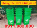Nơi cung cấp thùng rác giá gốc tận xưởng tại Đồng Tháp- thùng rác 120l 240l 660l giá rẻ- lh 0911082000