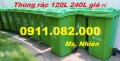 Thùng rác 240 lít giá sỉ tại cần thơ- thùng rác y tế 25 lít, 120 lít giá rẻ- lh 0911082000