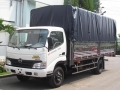 Đại lý bán xe tải HINO 6t4 trả góp , xe tải HINO 6,4 tấn thùng bạt