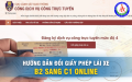 Hướng dẫn đổi giấy phép lái xe B2 sang C1 online