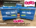 Thùng rác 1000 lít màu xanh dương