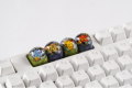 Stone lotus art in keycap