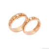 Nhẫn cưới vàng hồng 18k đính đá CZ mtnc0402 phù hợp các cặp đôi