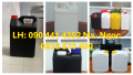 Can nhựa 5 lít đựng javel, can 2L đựng phân bón, bình nhựa 1 lít đựng thuốc diệt côn trùng