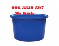 Thùng nhựa tròn 500 lít, thùng nhựa nuôi cá, đựng nước, hóa chất, thực phẩm giá rẻ