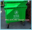Thùng rác nhựa 660L - xe gom rác công cộng giá rẻ