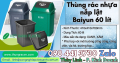 Thùng rác nhựa nắp lật 60 lít baiyun