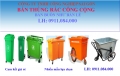 Bán xe gom rác 660 lít – thùng rác nhựa giá sỉ tại Trà Vinh