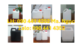 Can nhựa 5 lít đựng dung môi, bình 2 lít vuông đựng dầu gội, can 1 lít tròn có vòi ấn, can nhựa 0.5 lít trắng