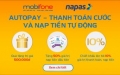 MobiFone tặng quà trị giá 500.000đ cho thuê bao trả sau khi đăng ký dịch vụ AutoPay