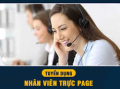 TUYỂN DỤNG NHÂN VIÊN TRỰC PAGE,KHO ĐÓNG GÓI