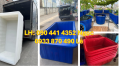 Thùng nhựa 3000L đựng nguyên liệu, thùng nhựa 1800L đựng phụ gia, vật liệu