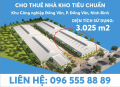 Cho thuê kho xưởng sản xuất, chứa hàng đầy đủ PCCC tại KCN Đồng Văn 1, Phường Đồng Văn, Tỉnh Ninh Bình ( Hà Nam cũ)