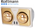 Đèn sưởi nhà tắm Kottmann 2 bóng chính hãng Đức