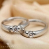 Nhẫn cưới - Nhẫn cưới bạch kim gắn kim cương