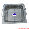 Nồi lẩu inox 2 ngăn đặt tại bàn