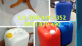 Thùng nhựa 25 lít vuông xanh, can nhựa 30 lít xanh đựng hóa chất xử lý nước công trình