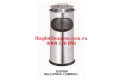 Thùng rác inox có gạt tàn tiện dụng