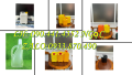 Can nhựa 5 lít đựng thành phần chất bảo quản bánh kẹo, can nhựa 2 lít đựng hương liệu, can nhựa 1L đựng sút
