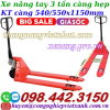 Xe nâng tay thấp 3000kg càng hẹp AC30S – NIULI