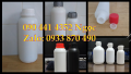 Chai nhựa 1 lít đựng hóa chất nắp garenti, chai nhựa 100ml màu trong nắp đỏ