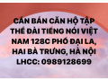 CẦN BÁN CĂN HỘ TẬP THỂ ĐÀI TIẾNG NÓI VIỆT NAM 128C PHỐ ĐẠI LA, HAI BÀ TRƯNG, HÀ NỘI