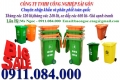 Xả kho 1500 thùng rác 120l, 240l,400 lít,660 lít giá sốc LH Ms Ngọc 0911.084.0004